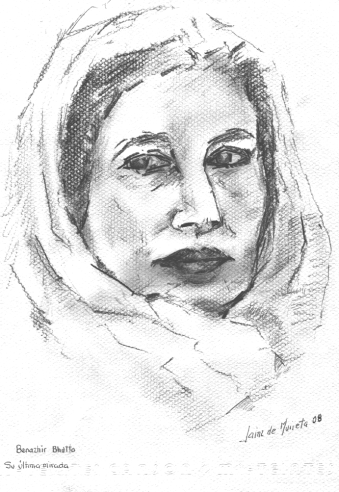 Dibujo Benazhir Bhutto