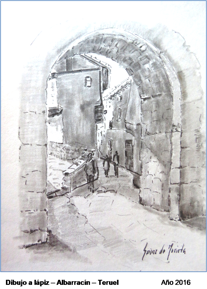 Dibujo de Albarracin